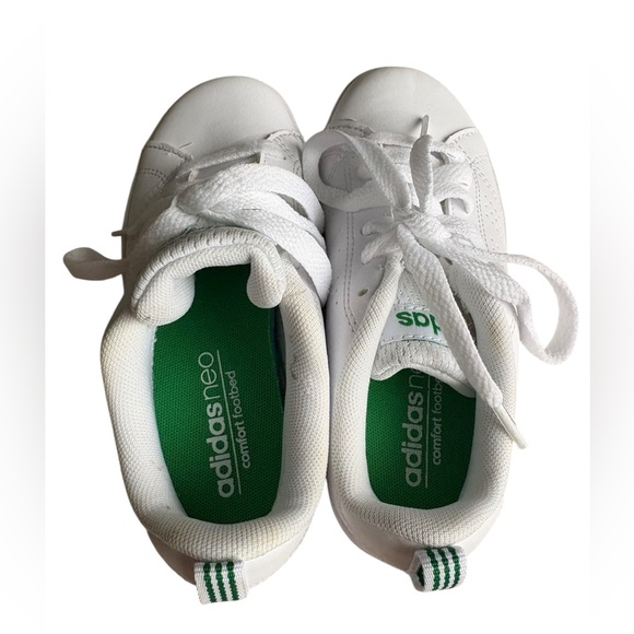 Adidas Shoes Kids White/green Sneaker VS Advantage white size 12K. - Picture 6 of 11